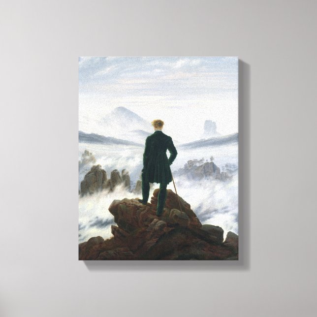 Toile Le vagabond au-dessus de la mer de brouillard (Recto)