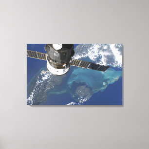 Toile Le vaisseau spatial accouplé du progrès 22