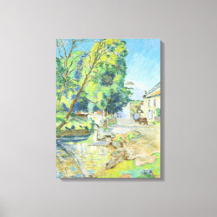 Toile Le village (en pastel sur le papier)