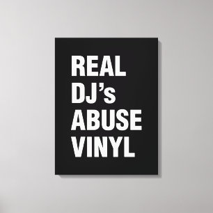 TOILE LE VINYLE DE LA VIOLENCE DE VÉRITABLE DJ