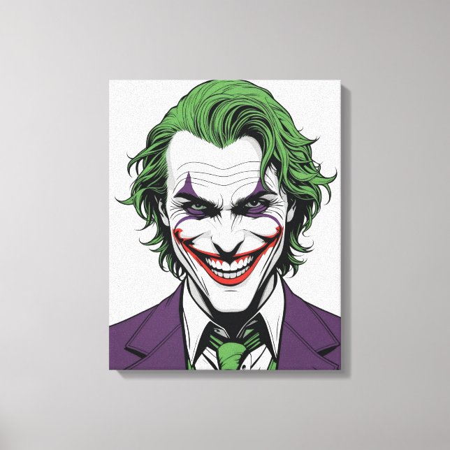 Toile Le visage de Jocker (Recto)