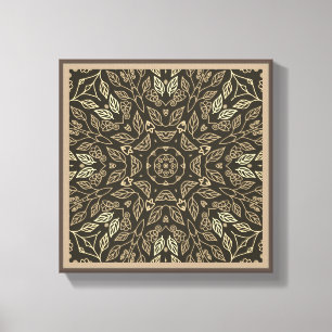 Toile Leaf Line Art Abstrait décoration murale originale