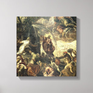 Toile L'eau saisissante de Moïse de la roche, 1575