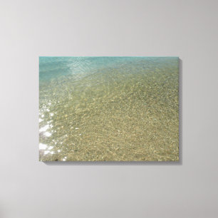 Toile L'eau sur la plage I Photographie Abstraite de la