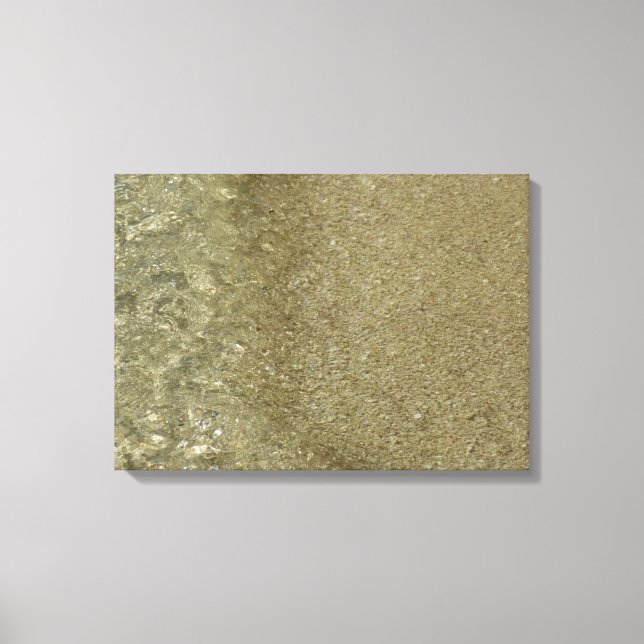 Toile L'eau sur la plage II Photographie Abstraite de la (Recto)