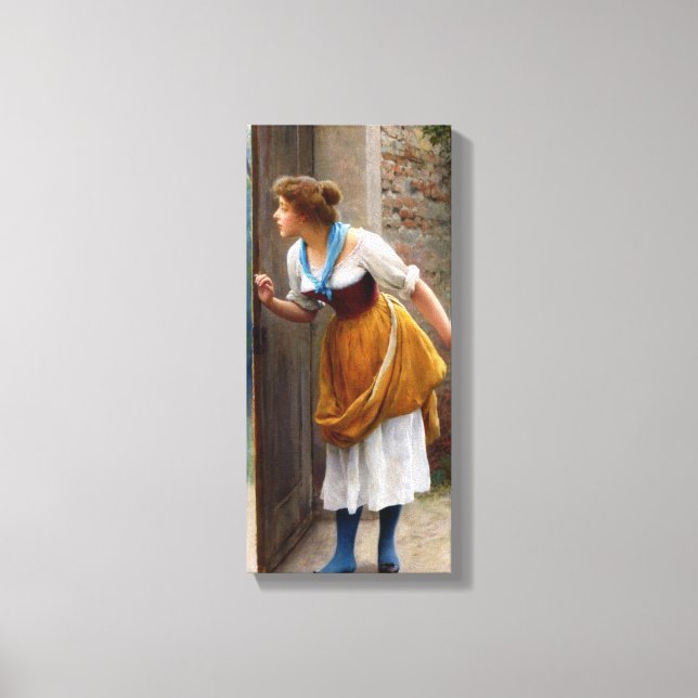 Toile L'Eavesdropper (par Eugene de Blaas) (Recto)