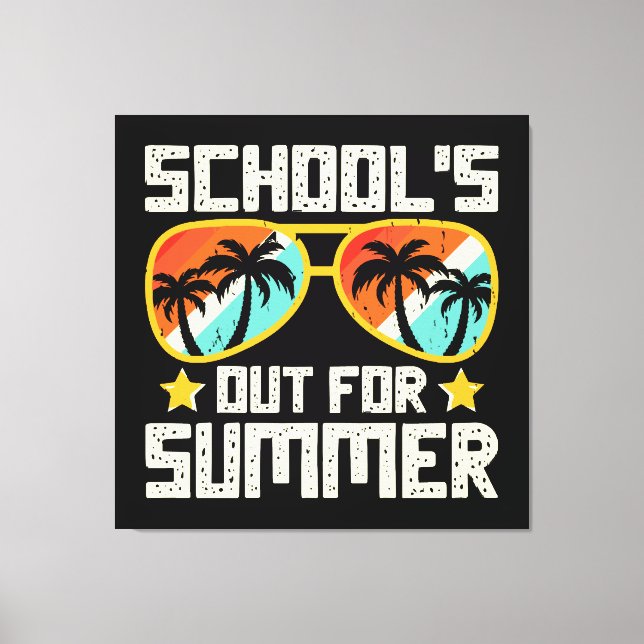 Toile L'école est finie pour l'été (Recto)