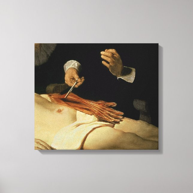 Toile Leçon d'anatomie du Dr Nicolaes Tulp, 1632 (Recto)