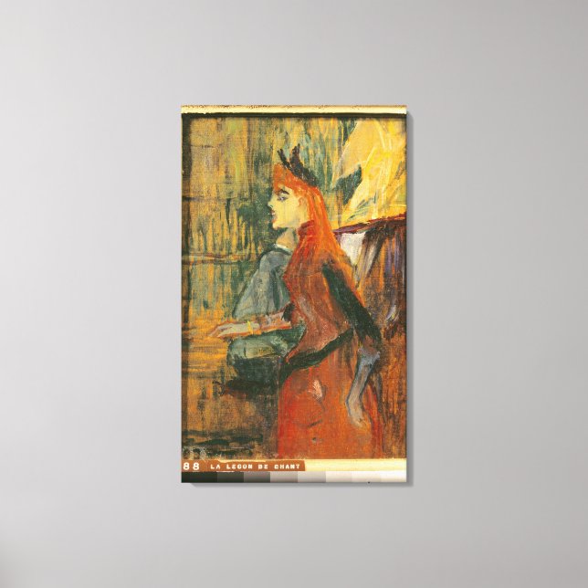 Toile Leçon de chant, 1882 (Recto)