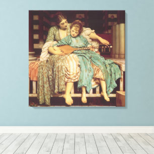 Toile Leçon de musique par Lord Frederic Leighton