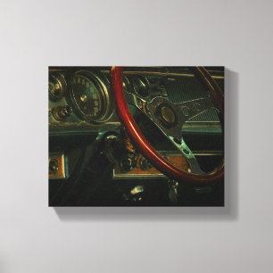 Toile Lecteur de pilote de tableau de bord Old Muscle Cl