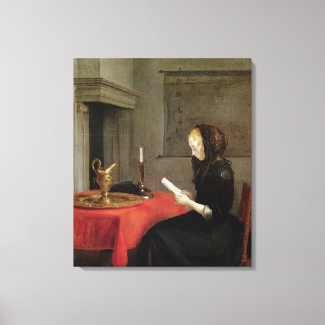 Toile Lecture féminine, c.1662 (Recto)