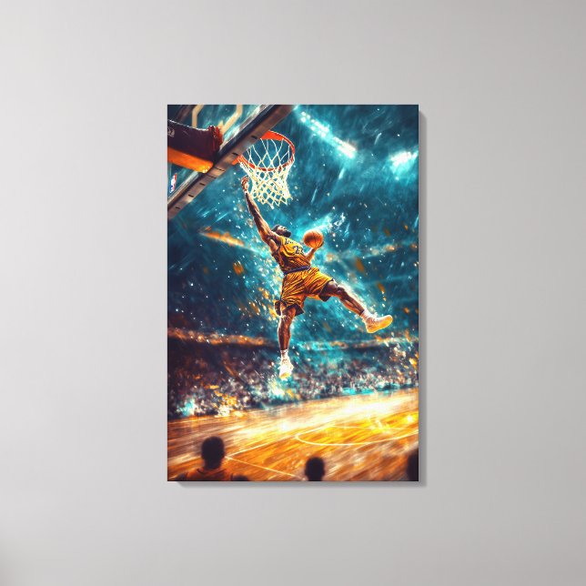 Toile Légende du Slam Dunk - Art Sportif Dynamique - Bas (Recto)