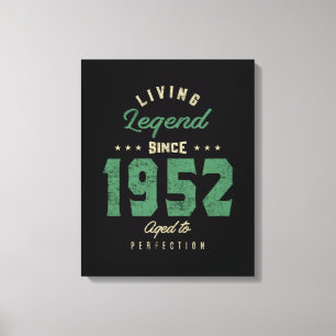 Toile Légendes Depuis 1952 Cadeau Anniversaire