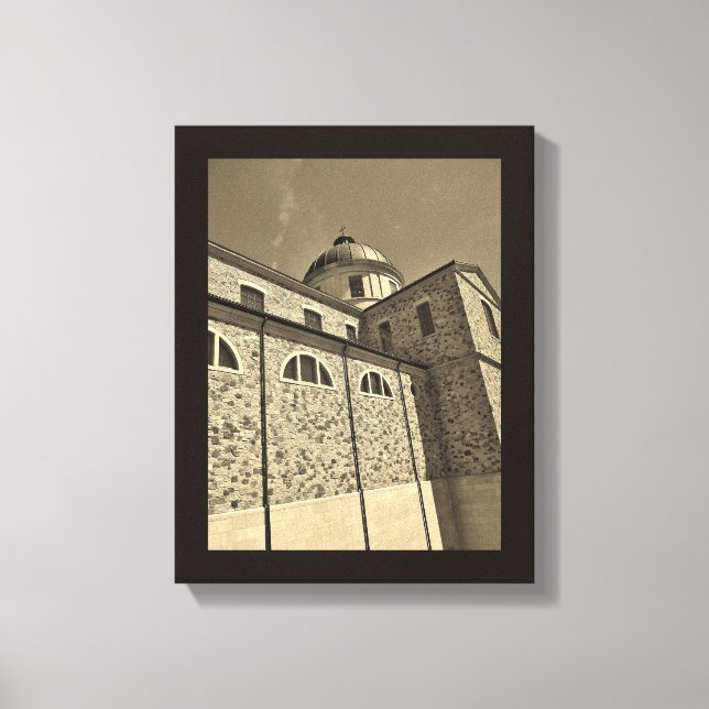 Toile L'église de La Crosse (Recto)