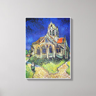 Toile L'église de Vincent van Gogh à Auvers (1890)