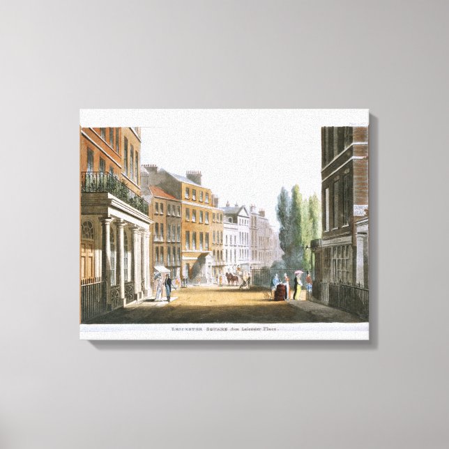 Toile Leicester Carré 1812 du Référentiel d'Ackermann (Recto)