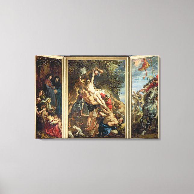 Toile L'élévation de la croix, 1610-11 (huile sur pannea (Recto)