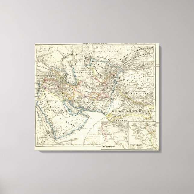 Toile L'empire du calife à son plus grand - Est (Recto)