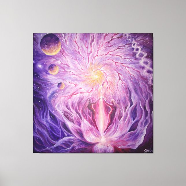 Toile L'énergie de la vie dans l'univers (Recto)