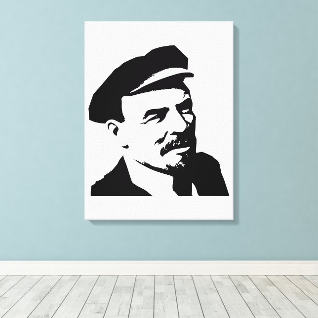 Toile Lénine, URSS, CCCP, Union soviétique, Communisme (Insitu (Plancher de Bois))