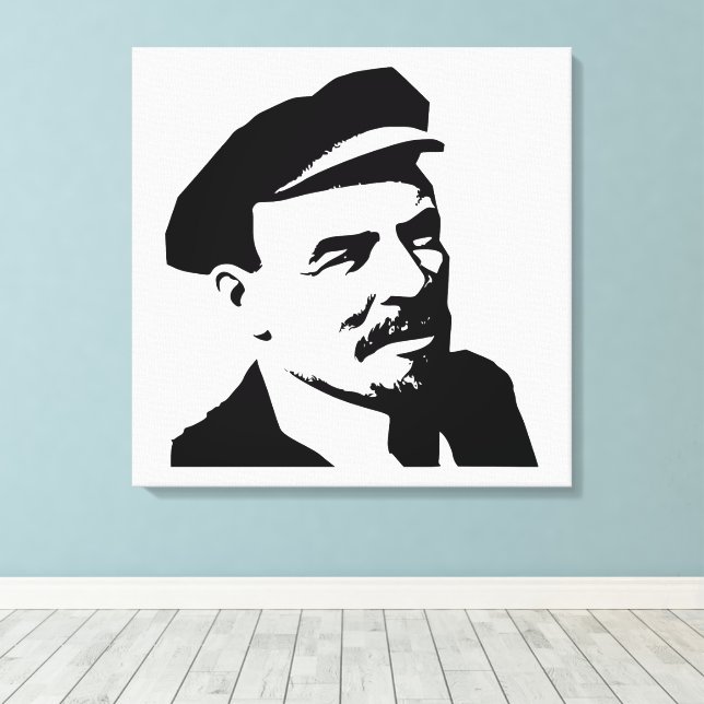 Toile Lénine, URSS, CCCP, Union soviétique, Communisme (Insitu (Plancher de Bois))