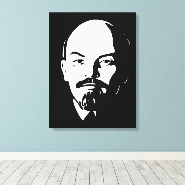 Toile Lénine, URSS, CCCP, Union soviétique, Communisme (Insitu (Plancher de Bois))