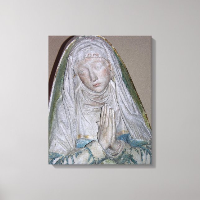 Toile L'Entombe, détail d'une sainte priant, (Recto)