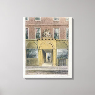Toile L'entrée aux tisserands Hall, 1854