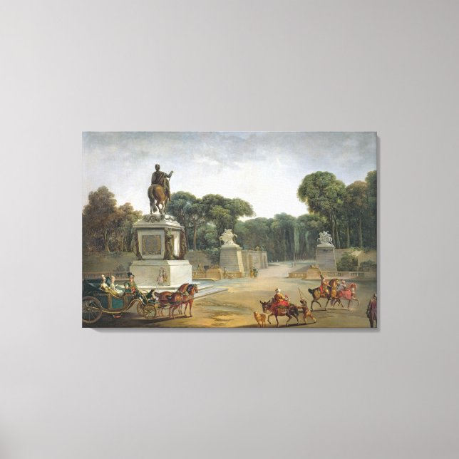 Toile L'entrée des Tuileries depuis la place (Recto)