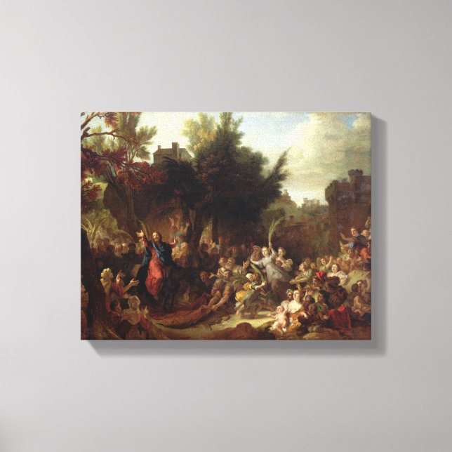 Toile L'entrée du Christ à Jérusalem, vers 1720 (Recto)