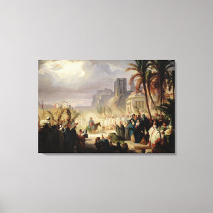 Toile L'entrée du Christ dans Jérusalem