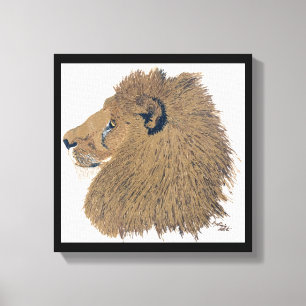 Toile leo, roi de la jungle