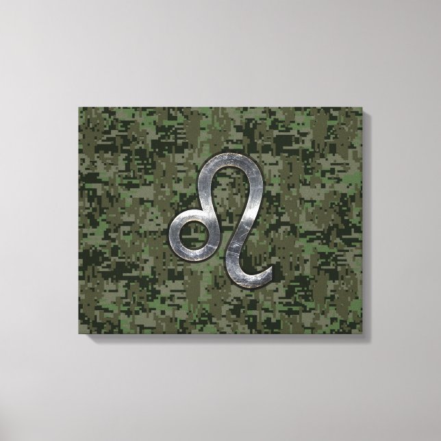 Toile Léo Zodiac Connexion Camouflage numérique vert (Recto)