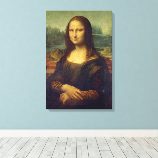 Toile Léonard de Vinci, Mona Lisa, La Gioconda (Insitu (Plancher de Bois))