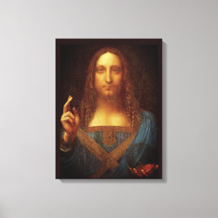 Toile Leonardo da Vinci 1500 Salvator Mundi Art Ca