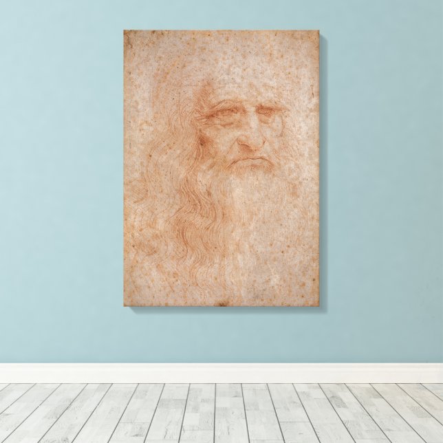 Toile Leonardo Da Vinci, Autoportrait Présumé (Insitu (Plancher de Bois))