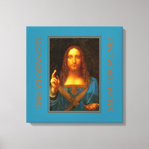 Toile LEONARDO DA VINCI SALVATOR MUNDI Art