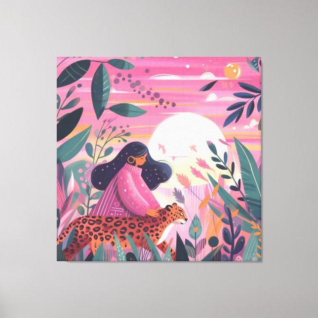 Toile Léopard de la Journée internationale de la femme (Recto)