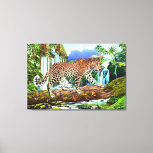 TOILE LÉOPARD DU CONGO