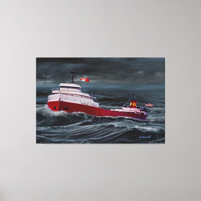 TOILE L'ÉPAVE DE L'EDMUND FITZGERALD (Recto)