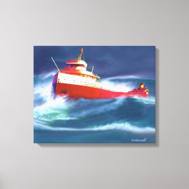 TOILE L'ÉPAVE DE L'EDMUND FITZGERALD (Recto)