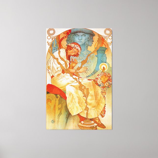 Toile L'Épopée Slave Par Alphonse Mucha (Recto)