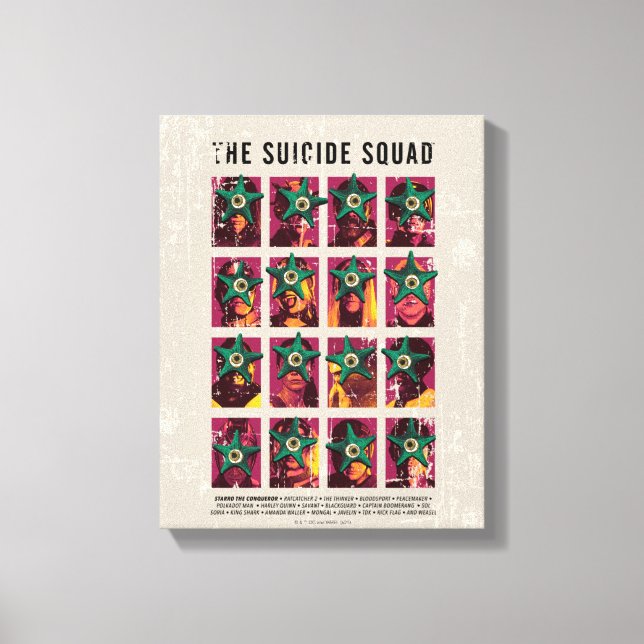 Toile L'équipe du suicide | Édition Starro Squad (Recto)