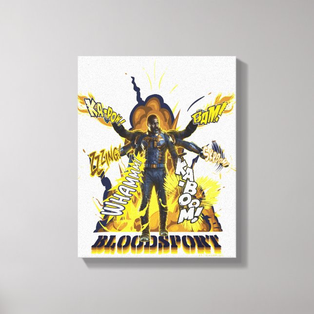 Toile L'équipe du suicide | Graphique d'action Bloodspor (Recto)