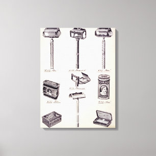 Toile L'équipement de rasage des hommes, d'un catalogue