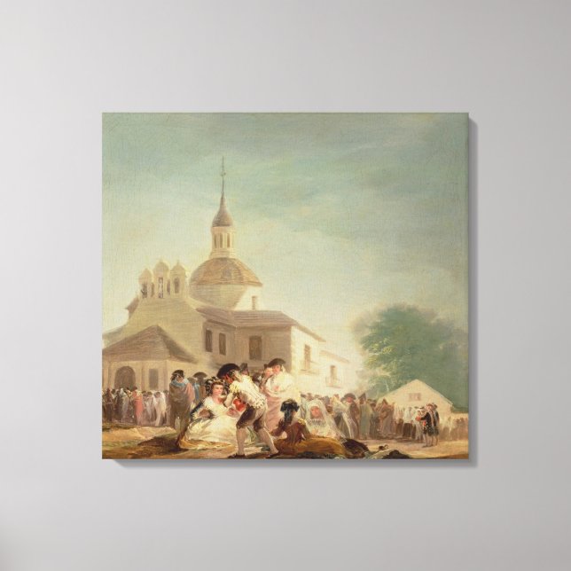 Toile L'Ermitage de San Isidro, Madrid, 1788 (Recto)