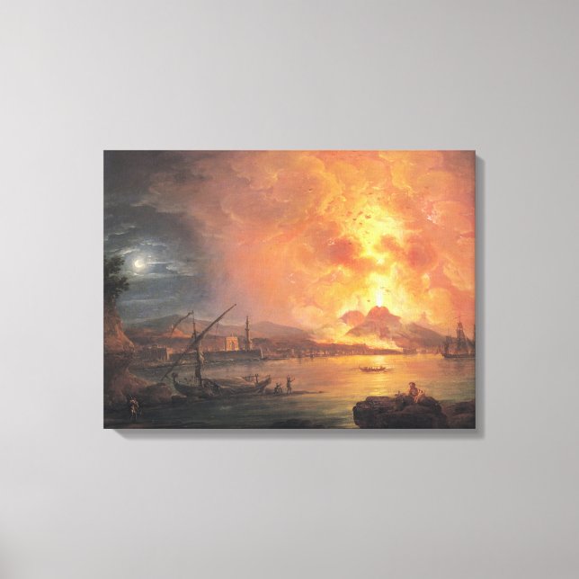 Toile L'éruption du Vésuve (Recto)