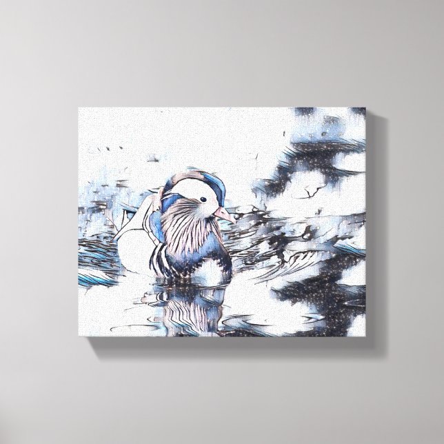 Toile Les ailes au-dessus du quai : une fuite pacifique" (Recto)