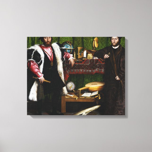 Toile Les Ambassadeurs de Hans Holbein le Jeune (Recto)